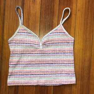 multicolored crop top